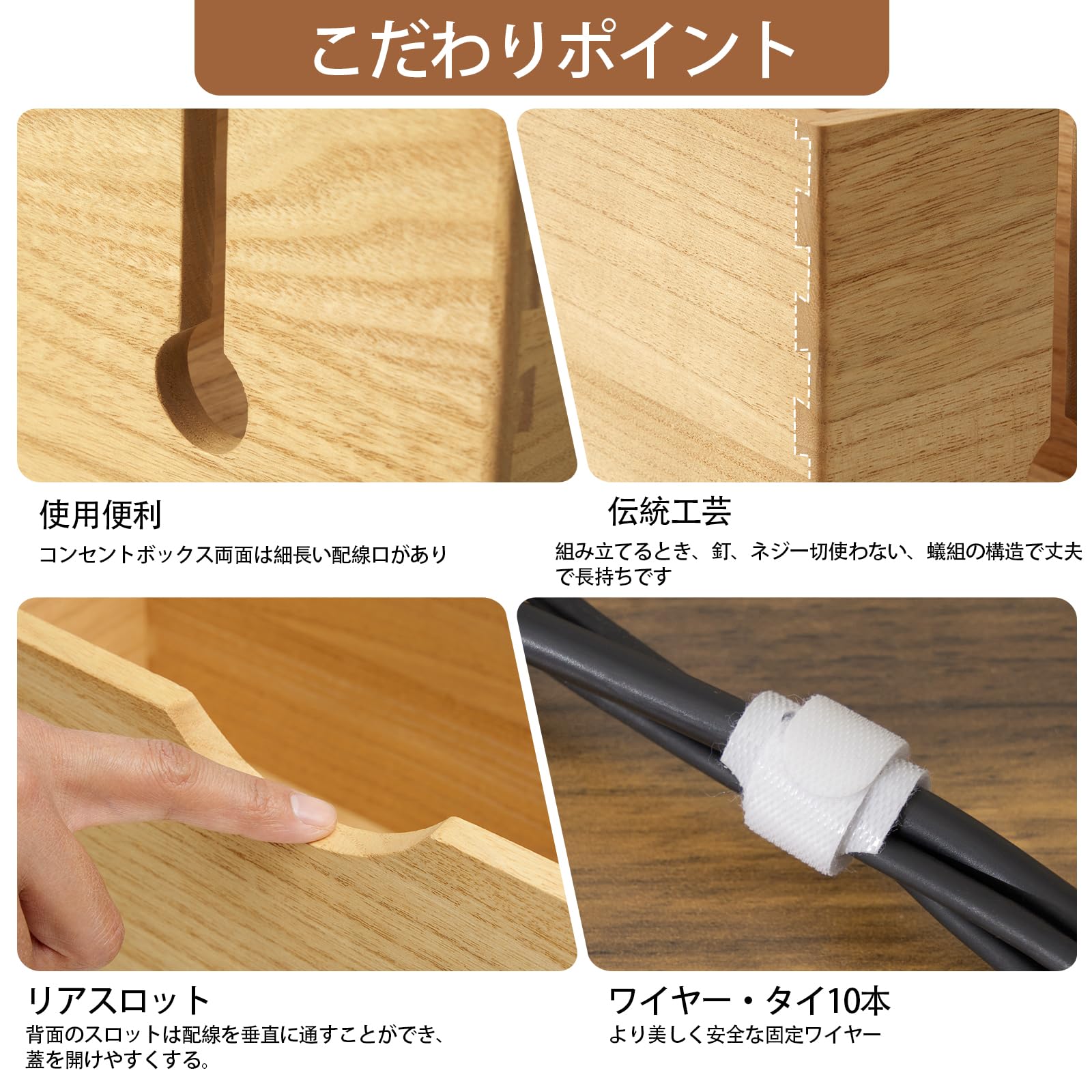 Amazon.co.jp: KIRIGEN ケーブル ボックス ルーター ボックス ケーブル
